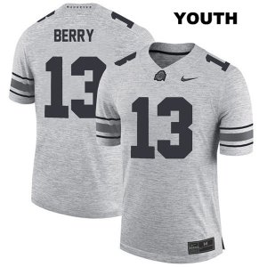 Youth NCAA Ohio State Buckeyes Rashod Berry #13 College Stitched Authentic Nike Gray Football Jersey WP20W06OC